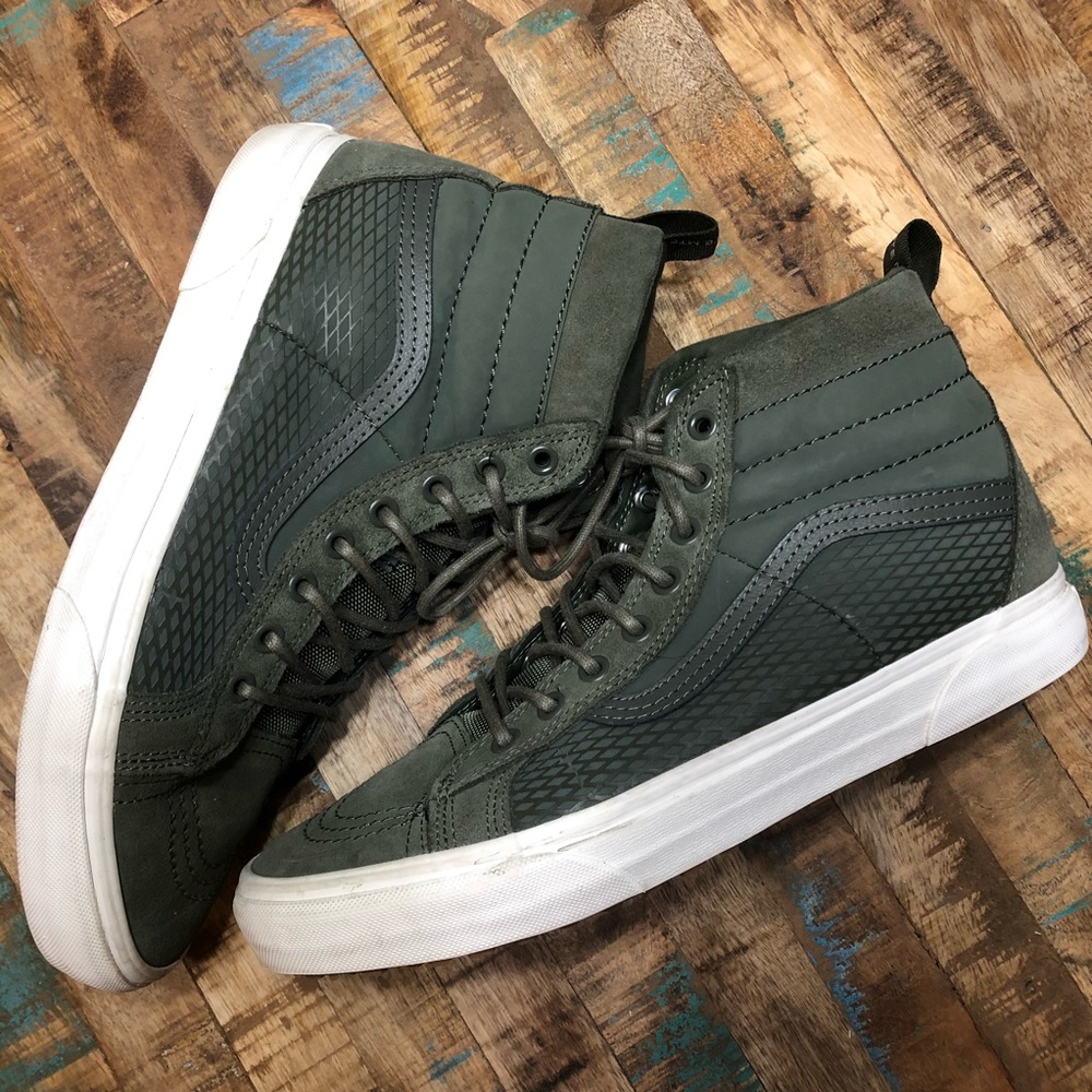 Vans Men’s SK8 Hi MTE Green Sneakers